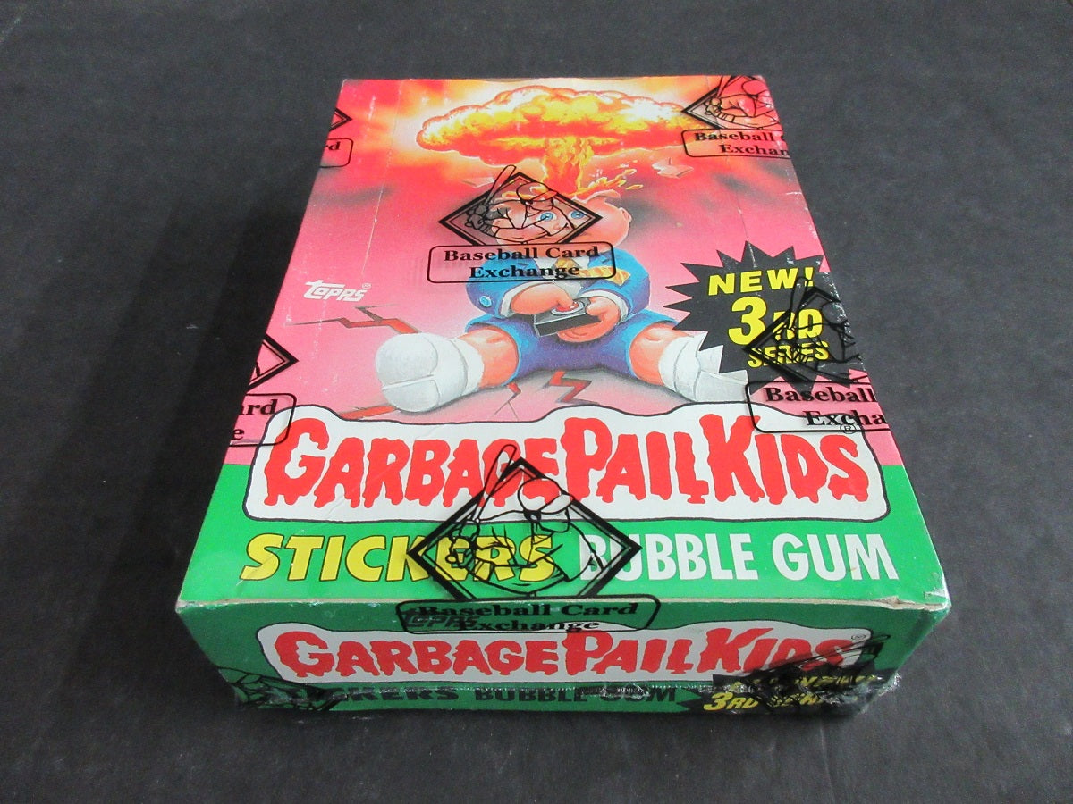 1986 Topps Garbage Pail Kids Series 3 Unopened Wax Box (w/ price) (Poster) (Non) (BBCE)