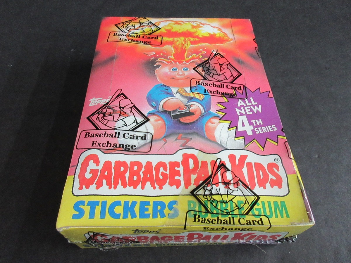 1986 Topps Garbage Pail Kids Series 4 Unopened Wax Box (w/ price) (Non) (Purple) (Canada) (Tape) (BBCE)