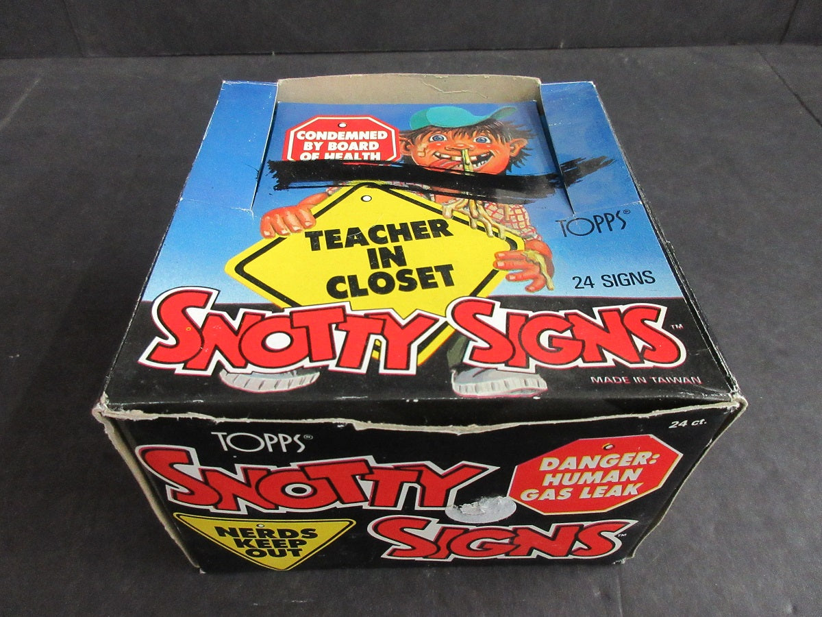 1986 Topps Snotty Signs Unopened Box (24/1)