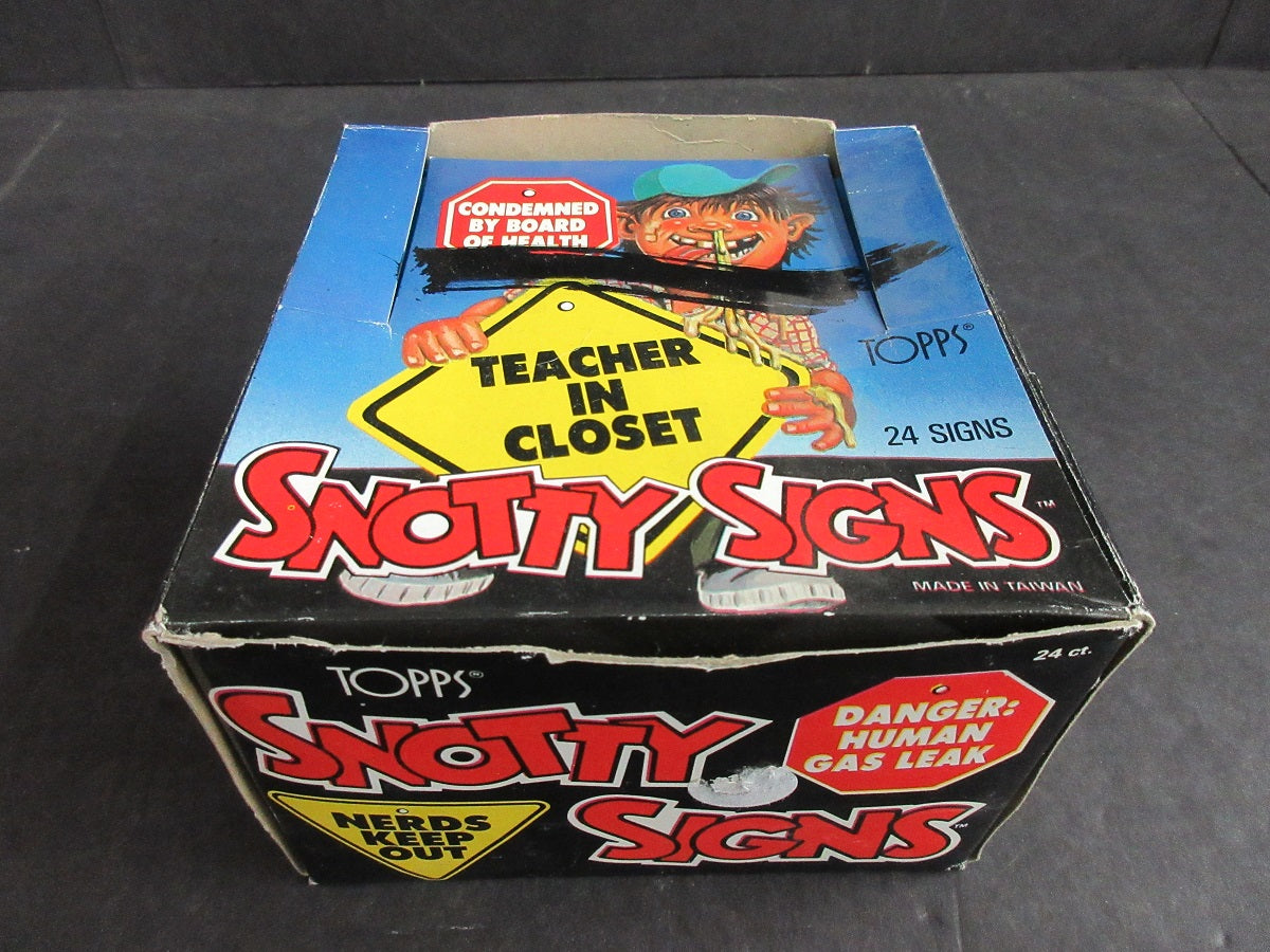 1986 Topps Snotty Signs Unopened Box (24/1) – Baseball Card Exchange