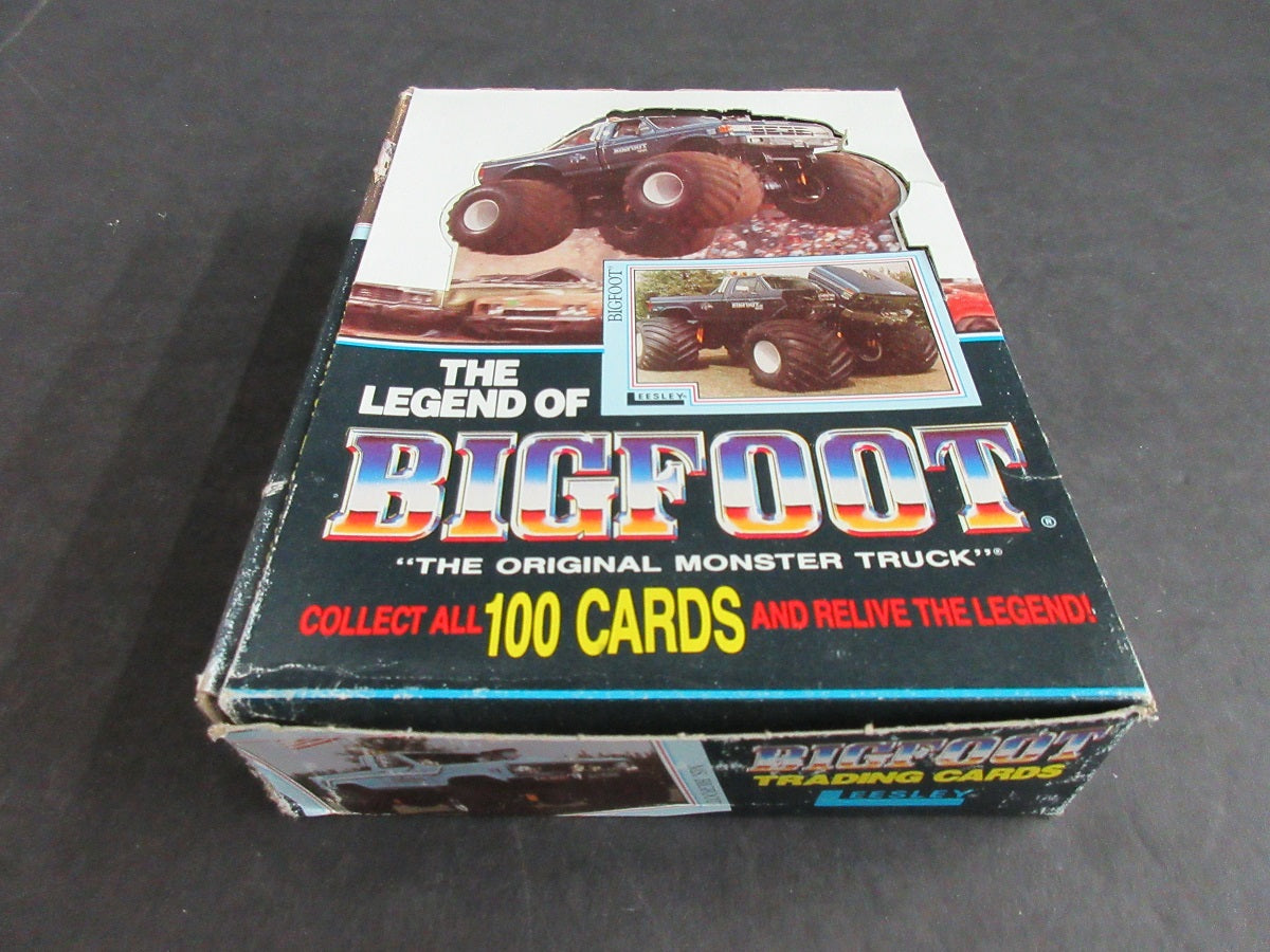 1988 Leesley The Legend Of Bigfoot Monster Truck Cards Box (48/5)