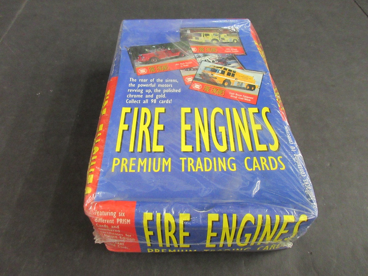 1993 Bon Air Collectibles Fire Engines Premium Trading Cards Box (36/10)