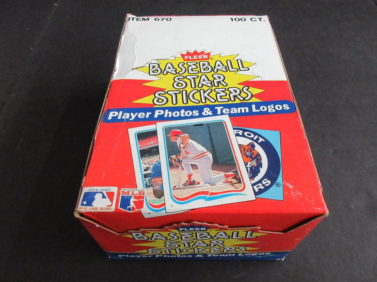 1985 Fleer Baseball Star Stickers Box