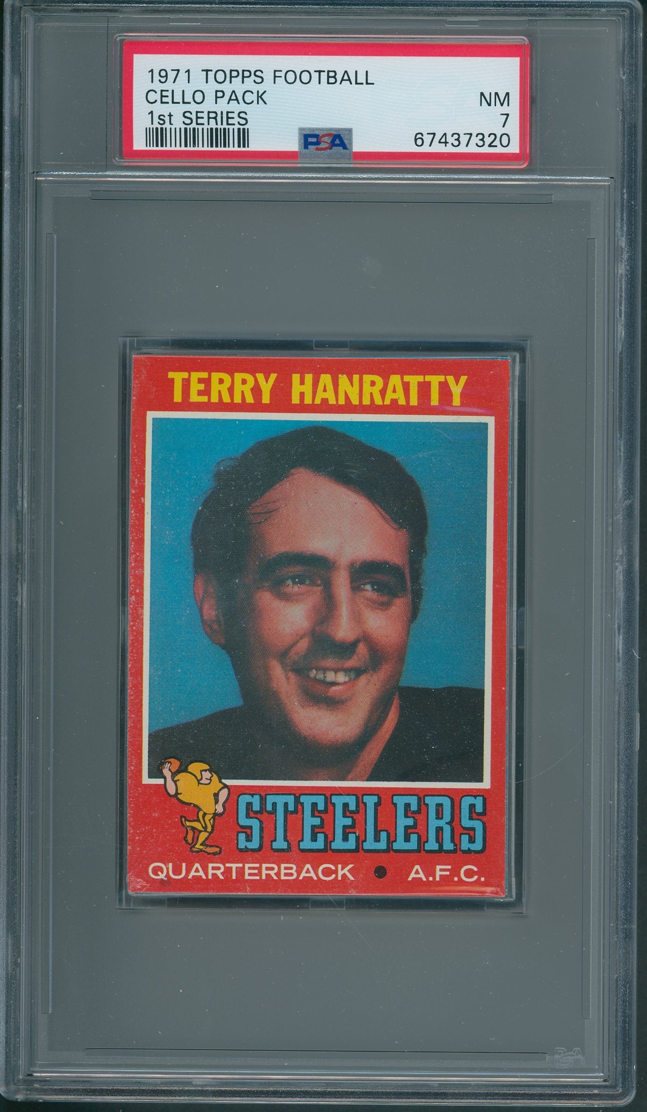 1971 Topps Football Unopened Series 1 Cello Pack PSA 7 *7320