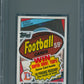1984 Topps Football Unopened Cello Pack PSA 9 Dickerson Back *8390