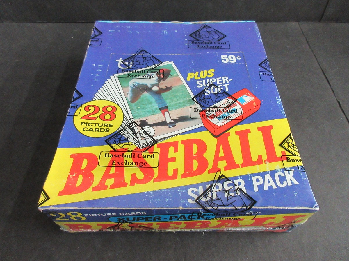 1980 Topps Baseball Unopened Super Cello Box (BBCE) (A10896)