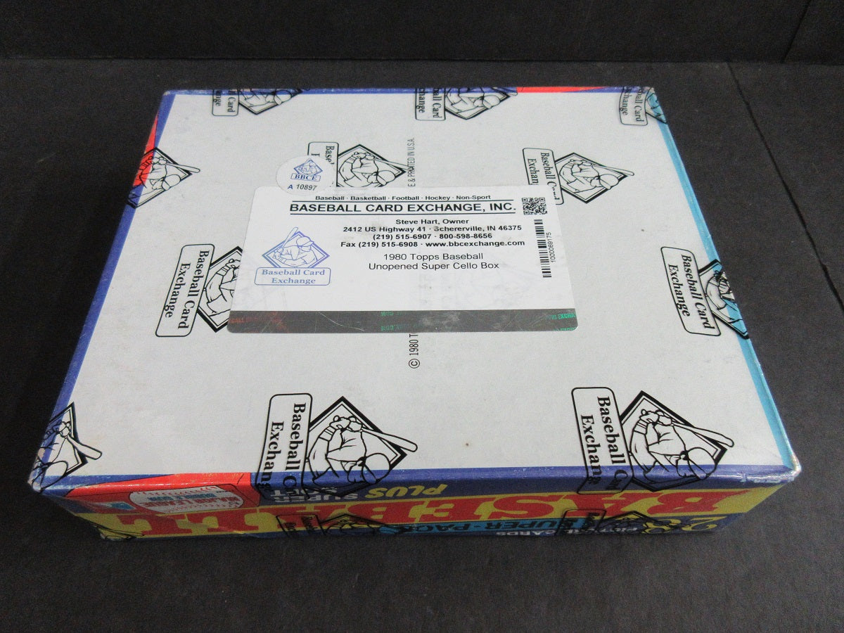 1980 Topps Baseball Unopened Super Cello Box (BBCE) (A10897)