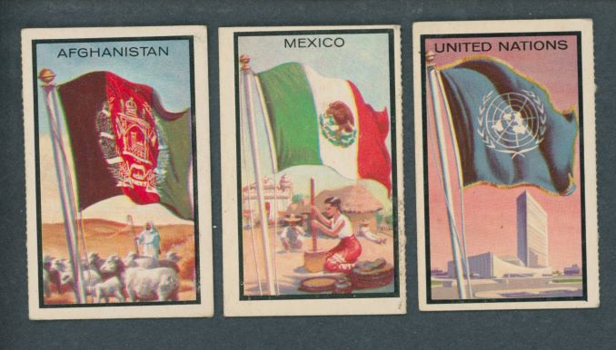 1963 Topps Flag Midgee Cards Near Set (93/99) VG/EX