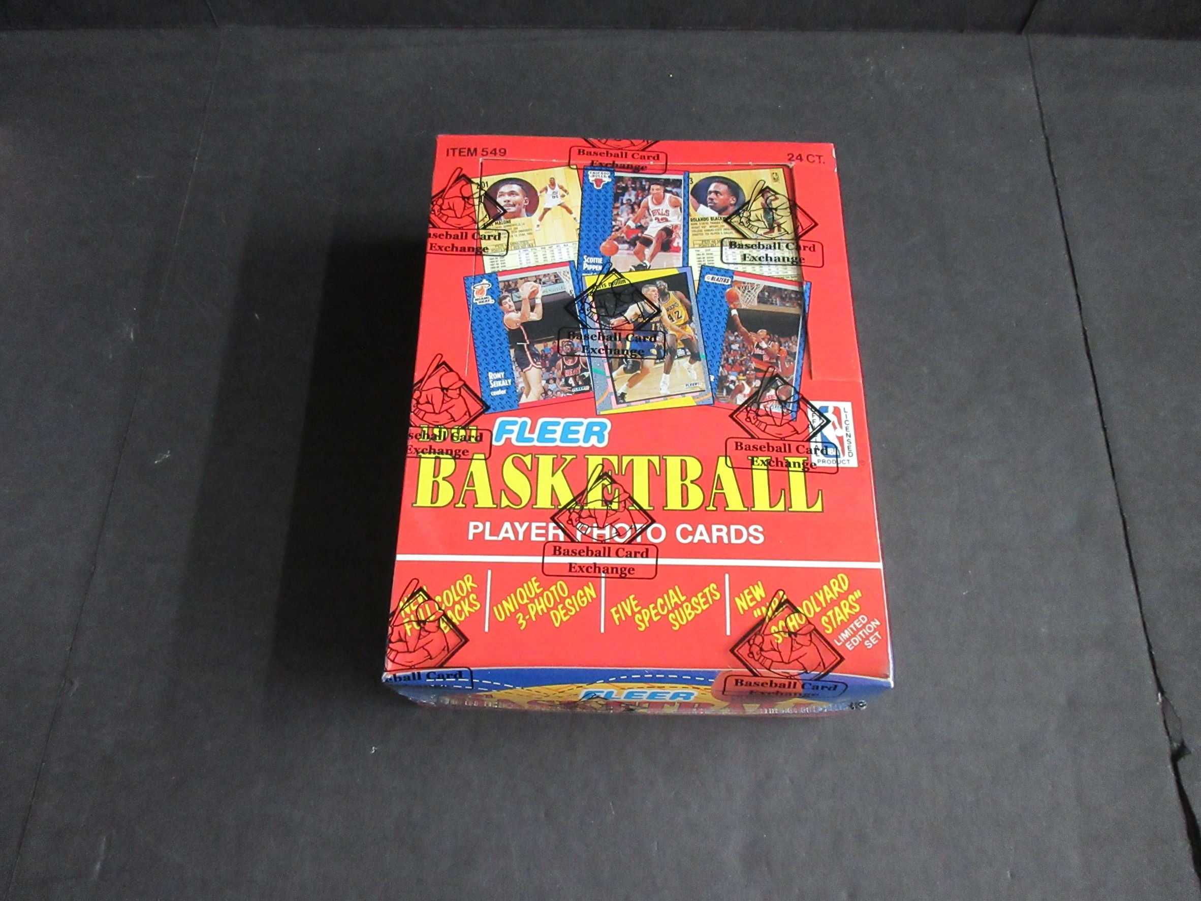 1991/92 Fleer Basketball Series 1 Rack Box (FASC)