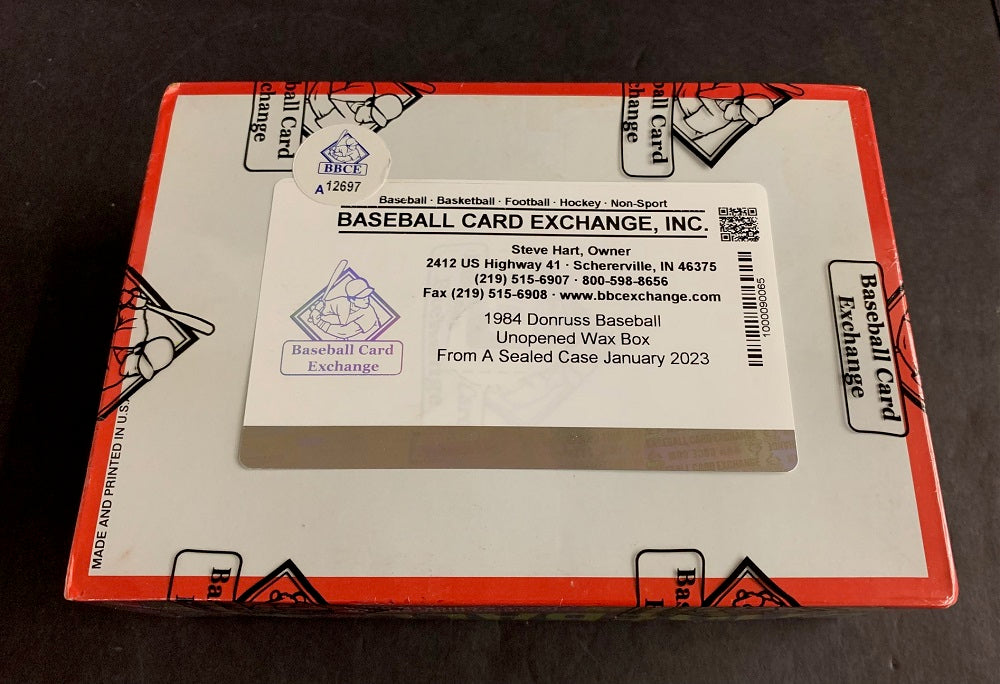 1984 Donruss Baseball Unopened Wax Box (FASC)