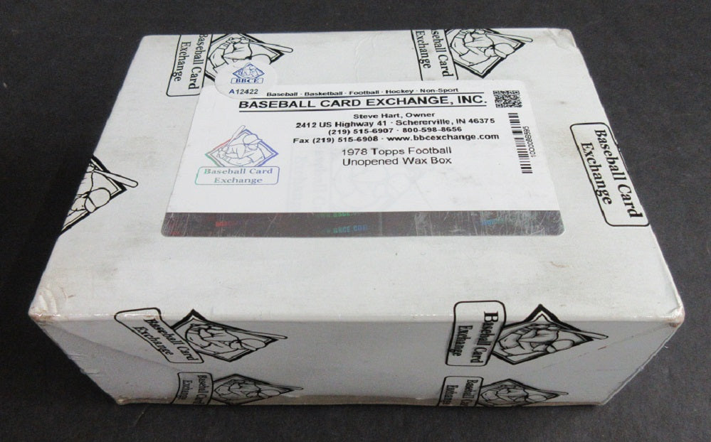 1978 Topps Football Unopened Wax Box (White Display) (BBCE)