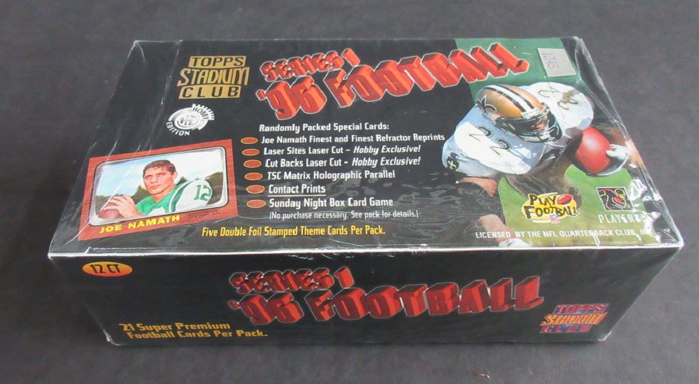 1996 Topps Stadium Club Football Series 1 Jumbo Box (Hobby) (12/21)