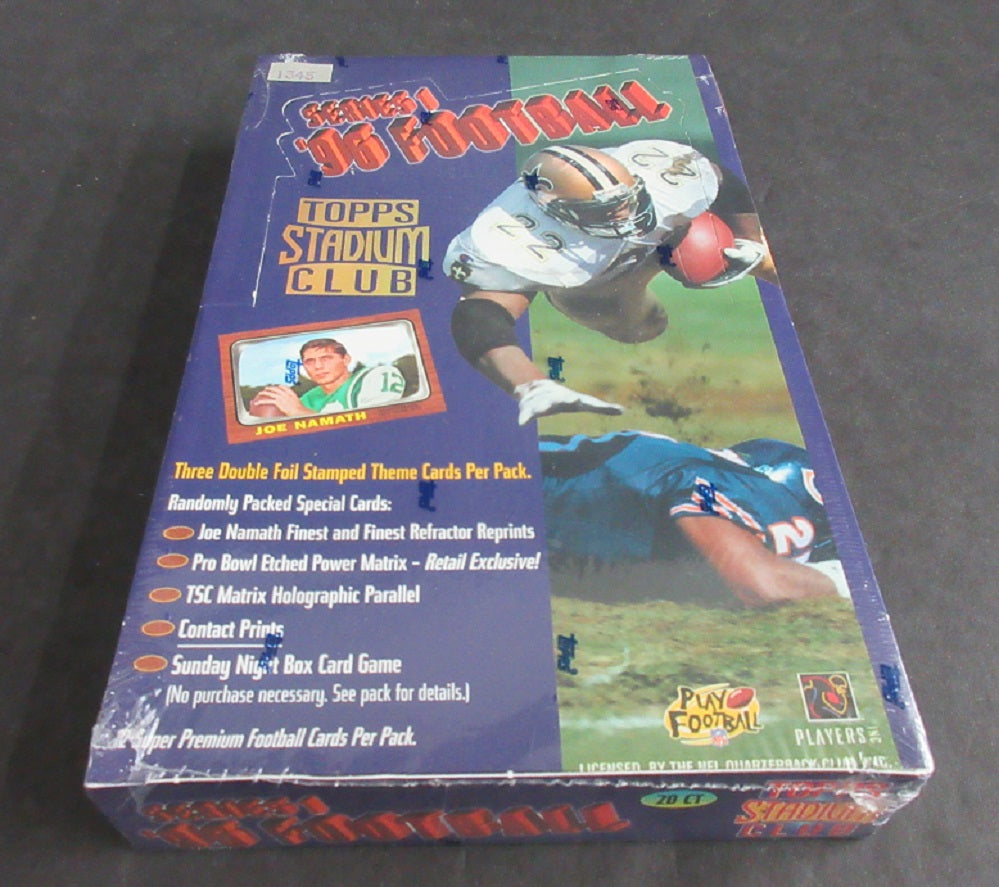 1996 Topps Stadium Club Football Series 1 Box (Retail) (20/12)