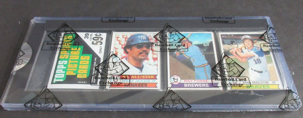 1979 Topps Baseball Unopened Rack Pack (Reggie Top) (BBCE)