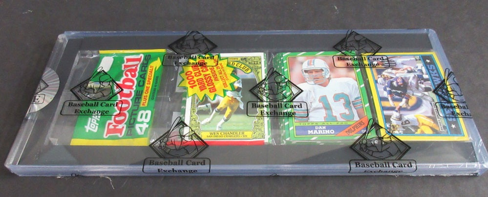 1986 Topps Football Unopened Rack Pack (Marino Top) (BBCE)