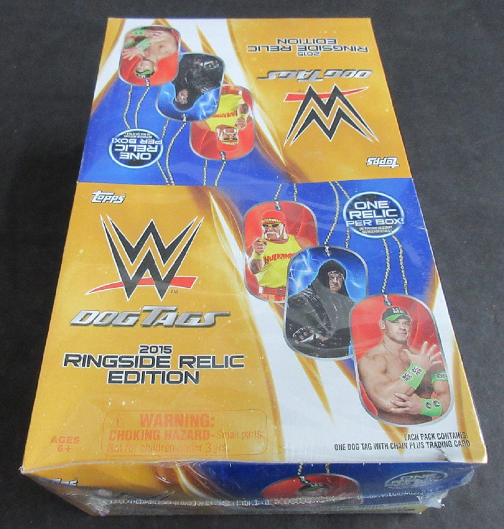2015 Topps WWE Wrestling Dog Tags Ringside Relic Edition Box (Retail)
