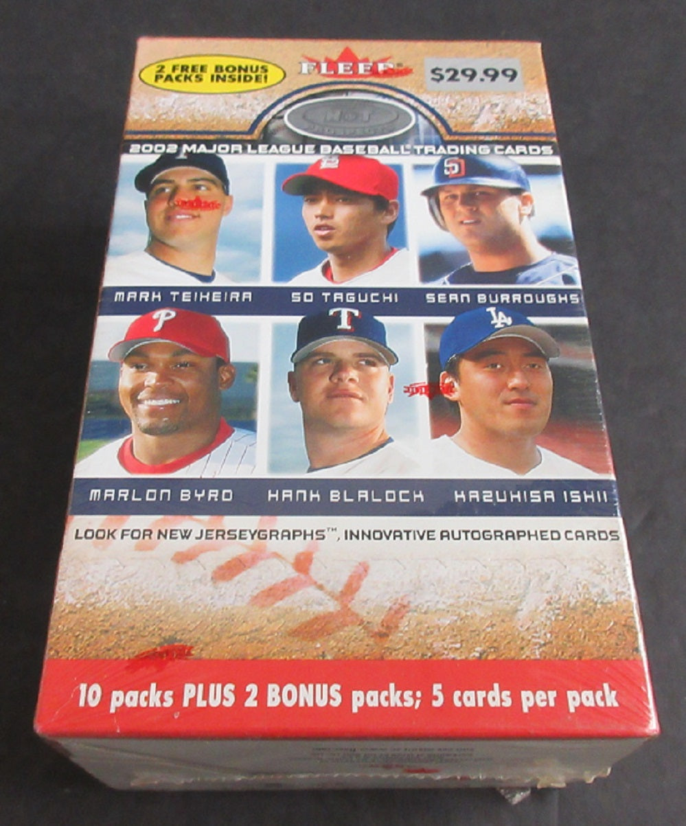 2002 Fleer Hot Prospects Baseball Blaster Box (12/5)