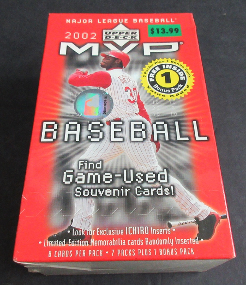 2002 Upper Deck MVP Baseball Blaster Box (8/8)