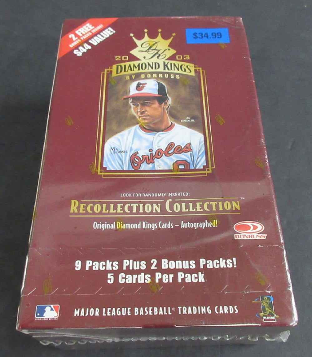 2003 Donruss Diamond Kings Baseball Blaster Box (11/5)