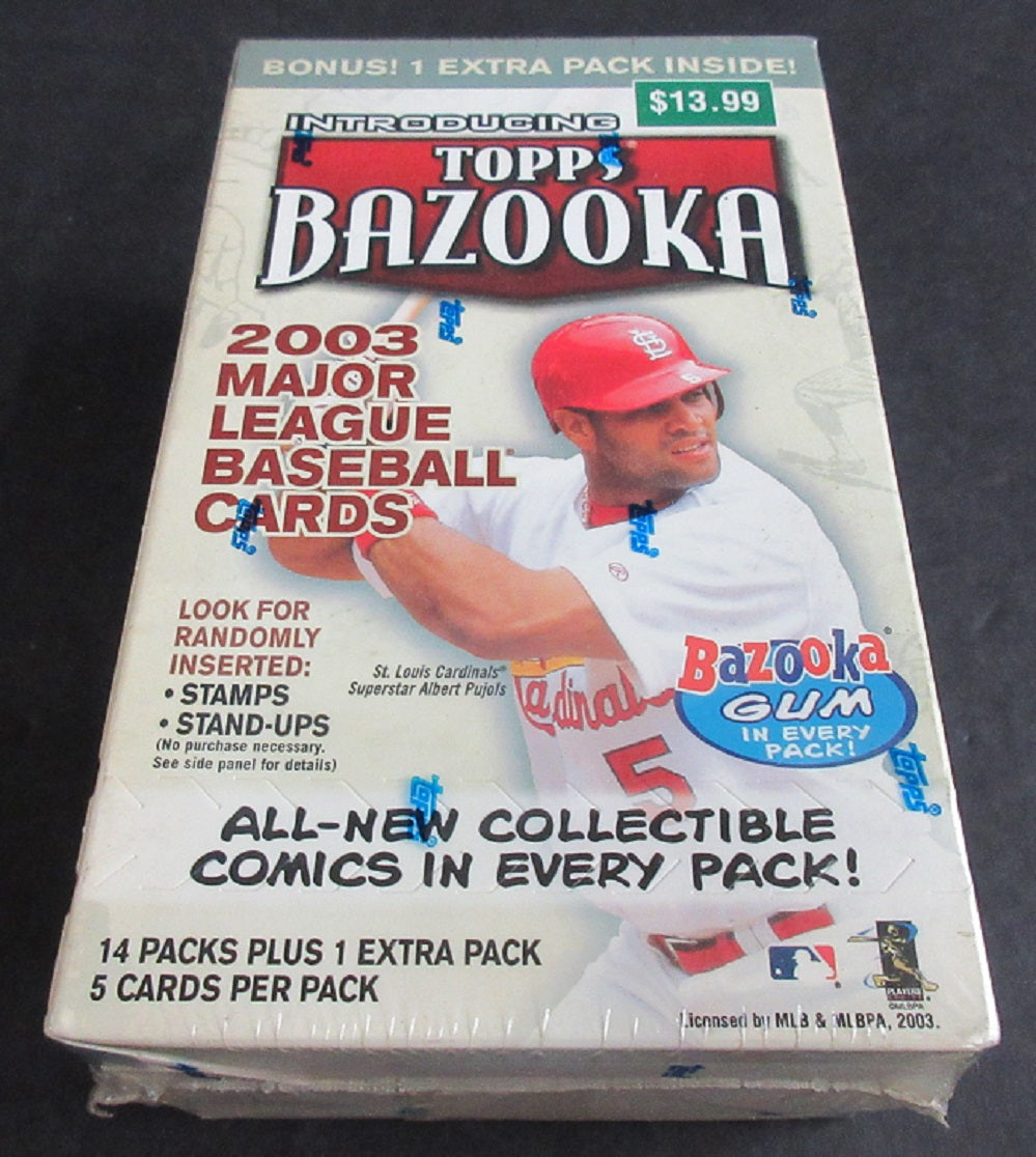 2003 Topps Bazooka Baseball Blaster Box (15/5)