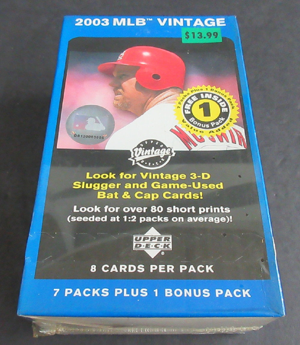 2003 Upper Deck Vintage Baseball Blaster Box (8/8)