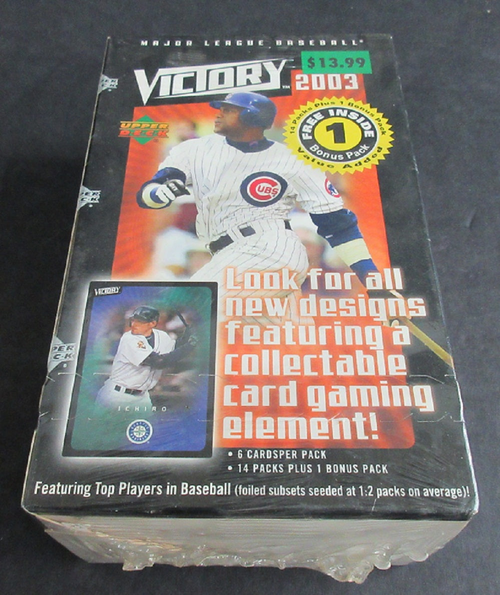 2003 Upper Deck Victory Baseball Blaster Box (15/6)