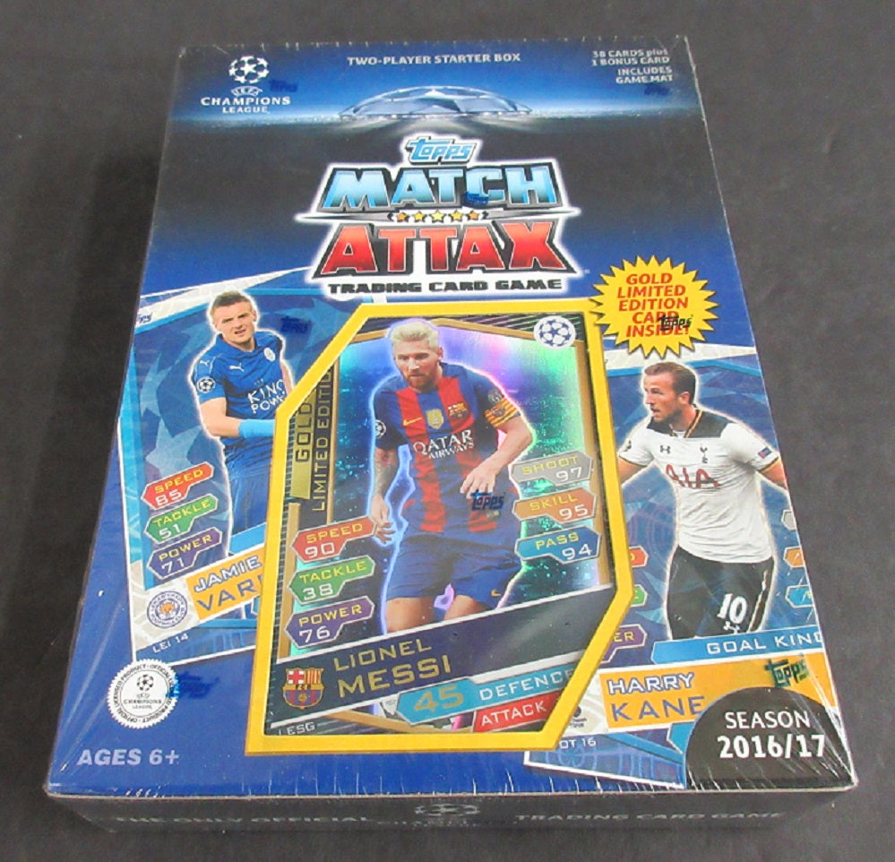 2016 2016/17 Topps Match Attax UEFA Soccer Starter Box (38 Cards)