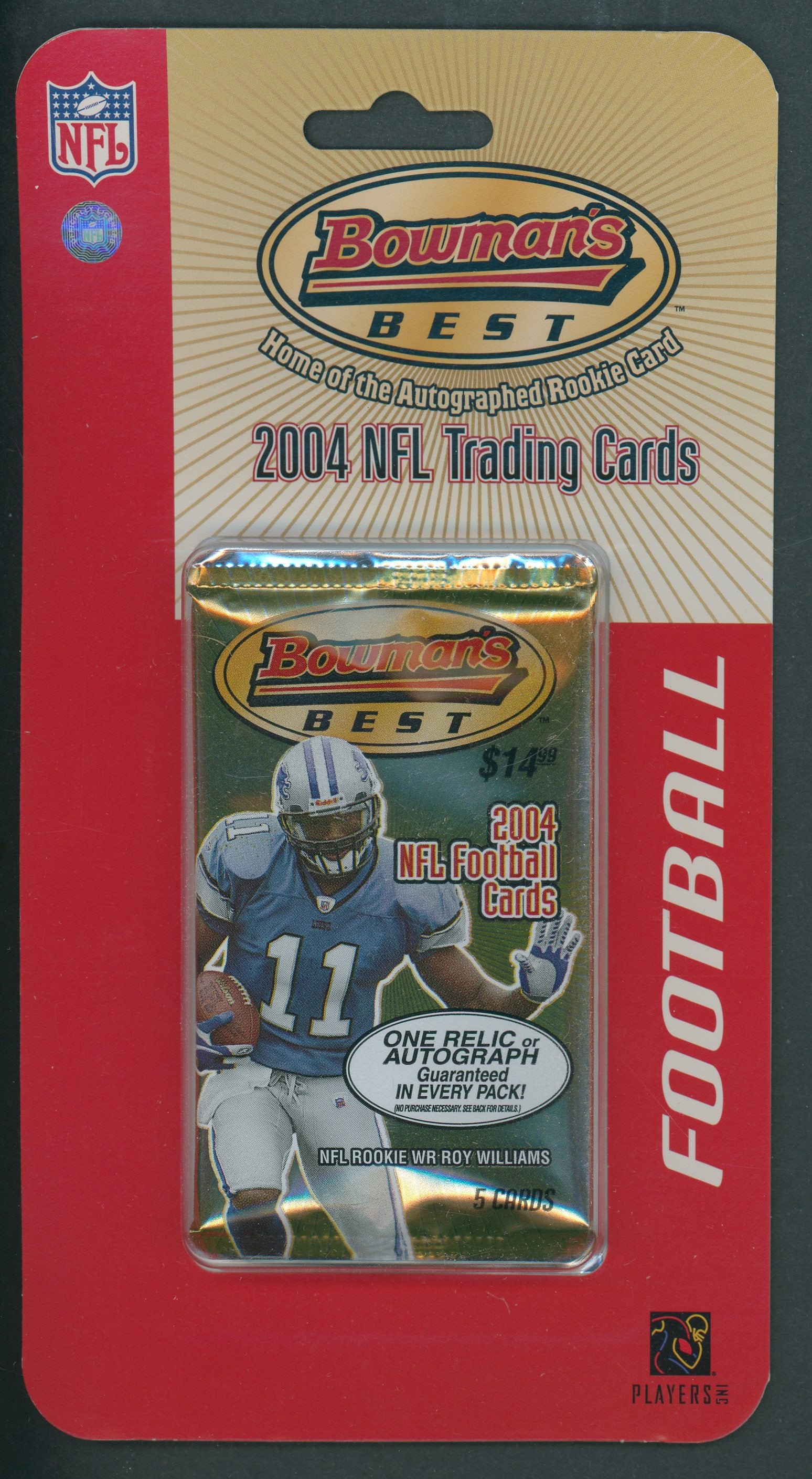 2004 Bowman's Best Football Blister Pack