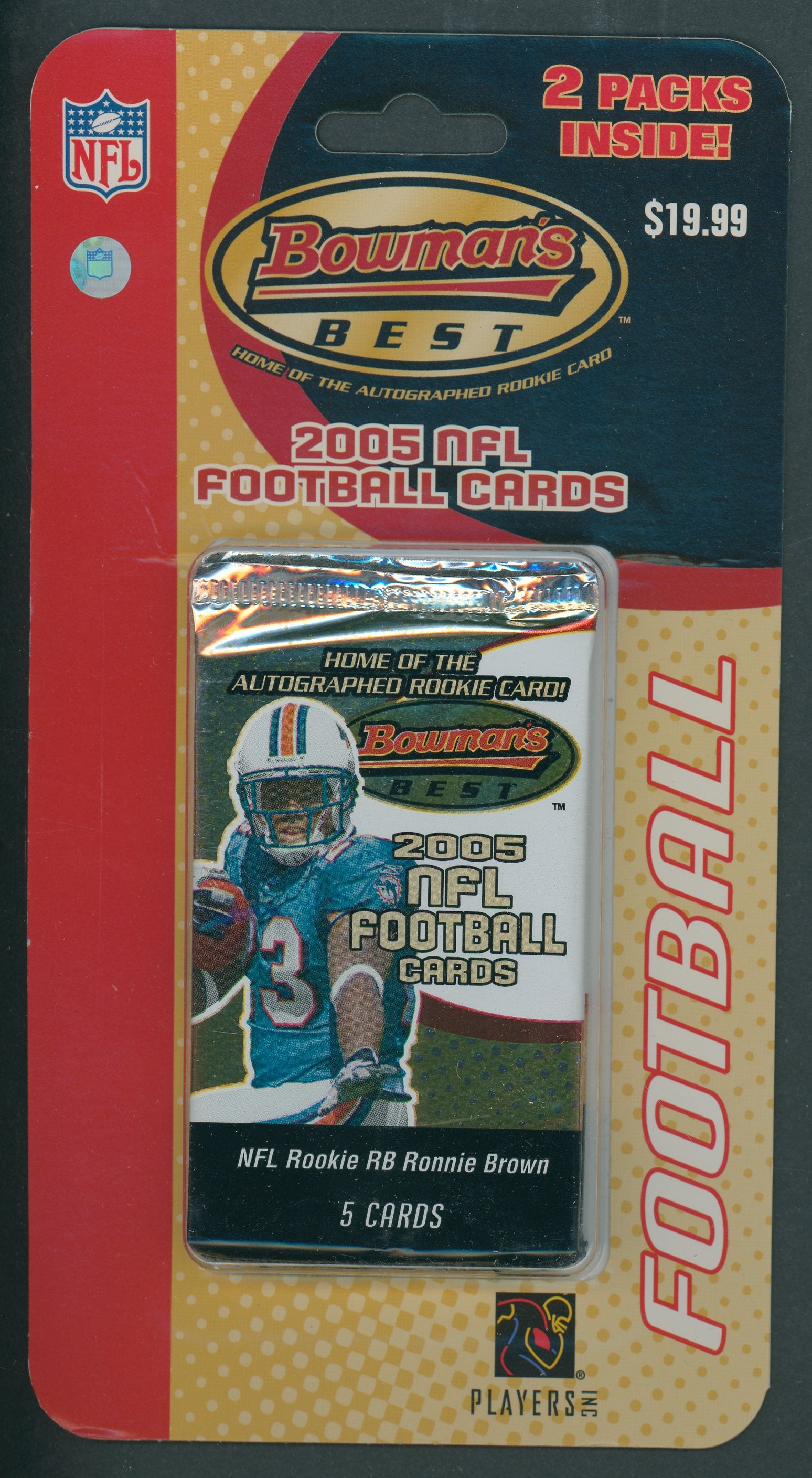 2005 Bowman's Best Football Blister Pack (2 packs)