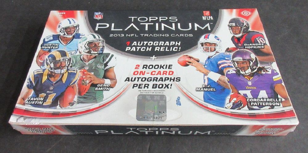 2013 Topps Platinum Football Box (Hobby)