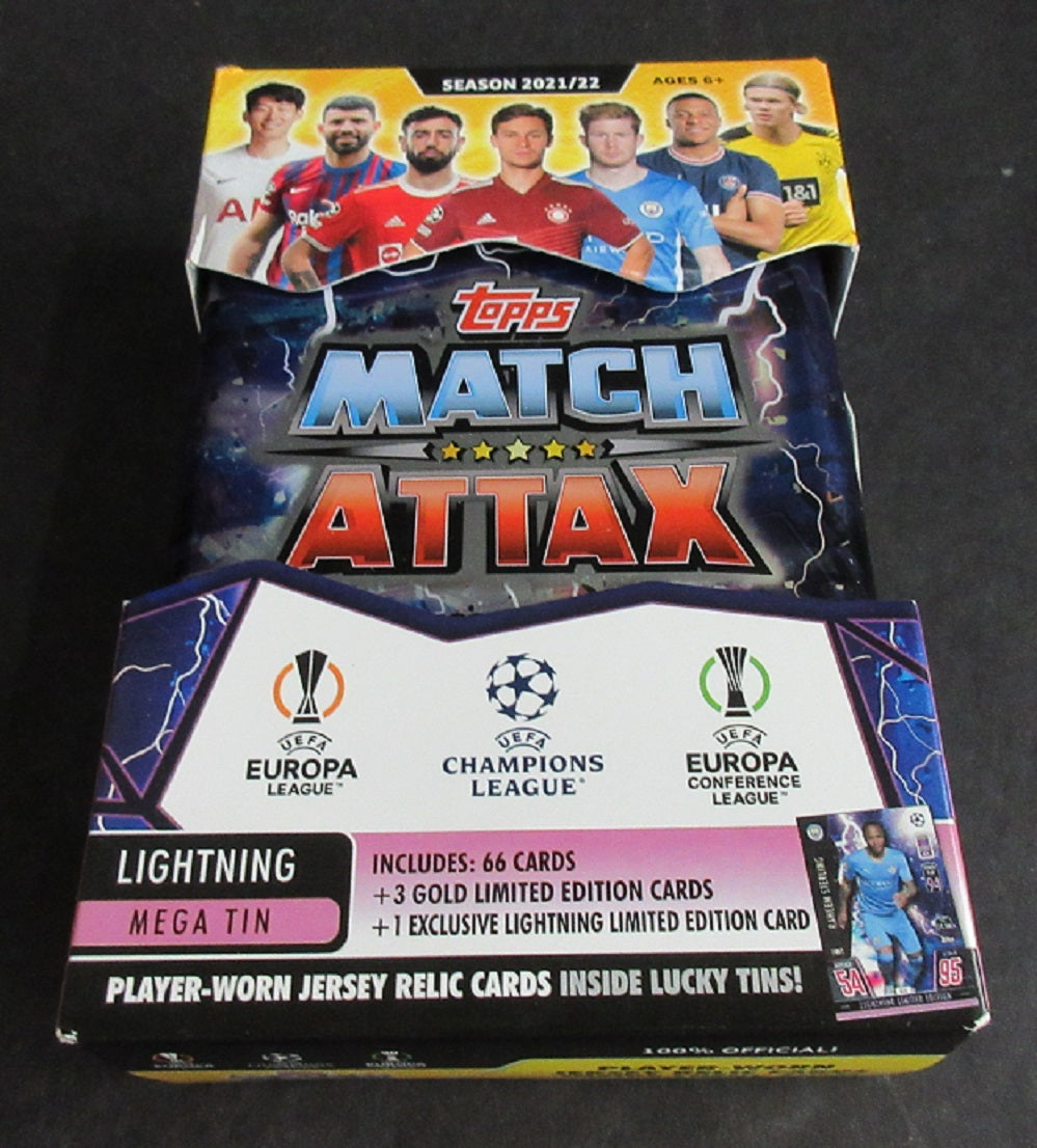 2021/22 Topps Match Attax Soccer Mega Tin Box (Lightning)