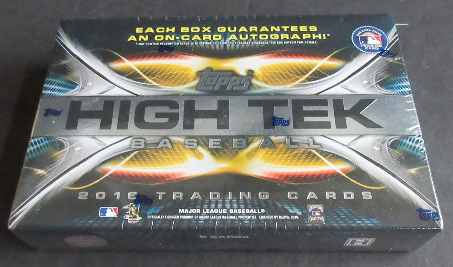 2016 Topps High Tek Baseball Box (Hobby) (1/8)