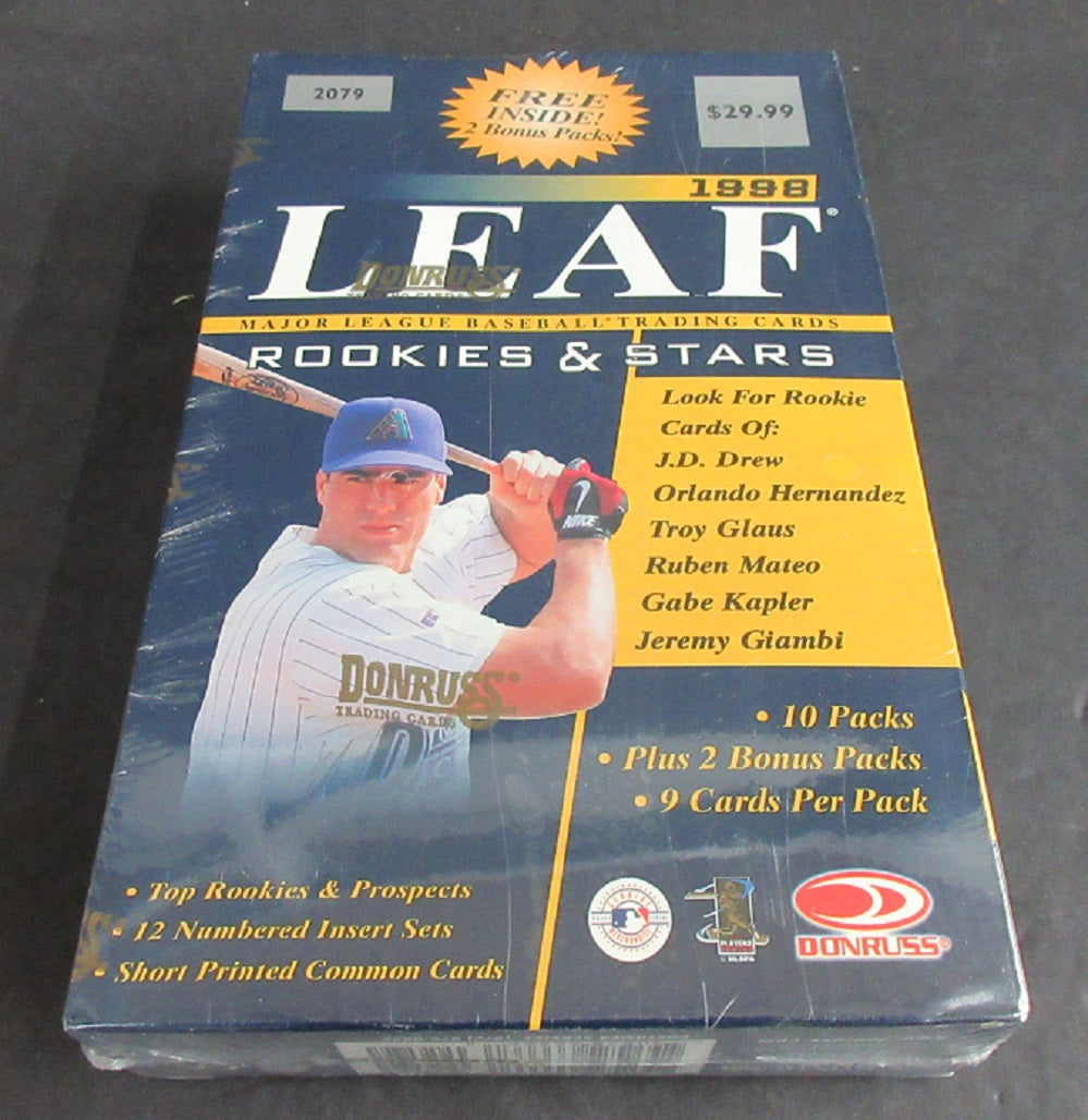 1998 Leaf Rookies & Stars Baseball Box (Blaster) (12/9)