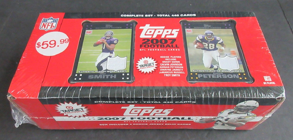 2007 Topps Football Factory Set (Target) (2 Rookie Jersey Relic)