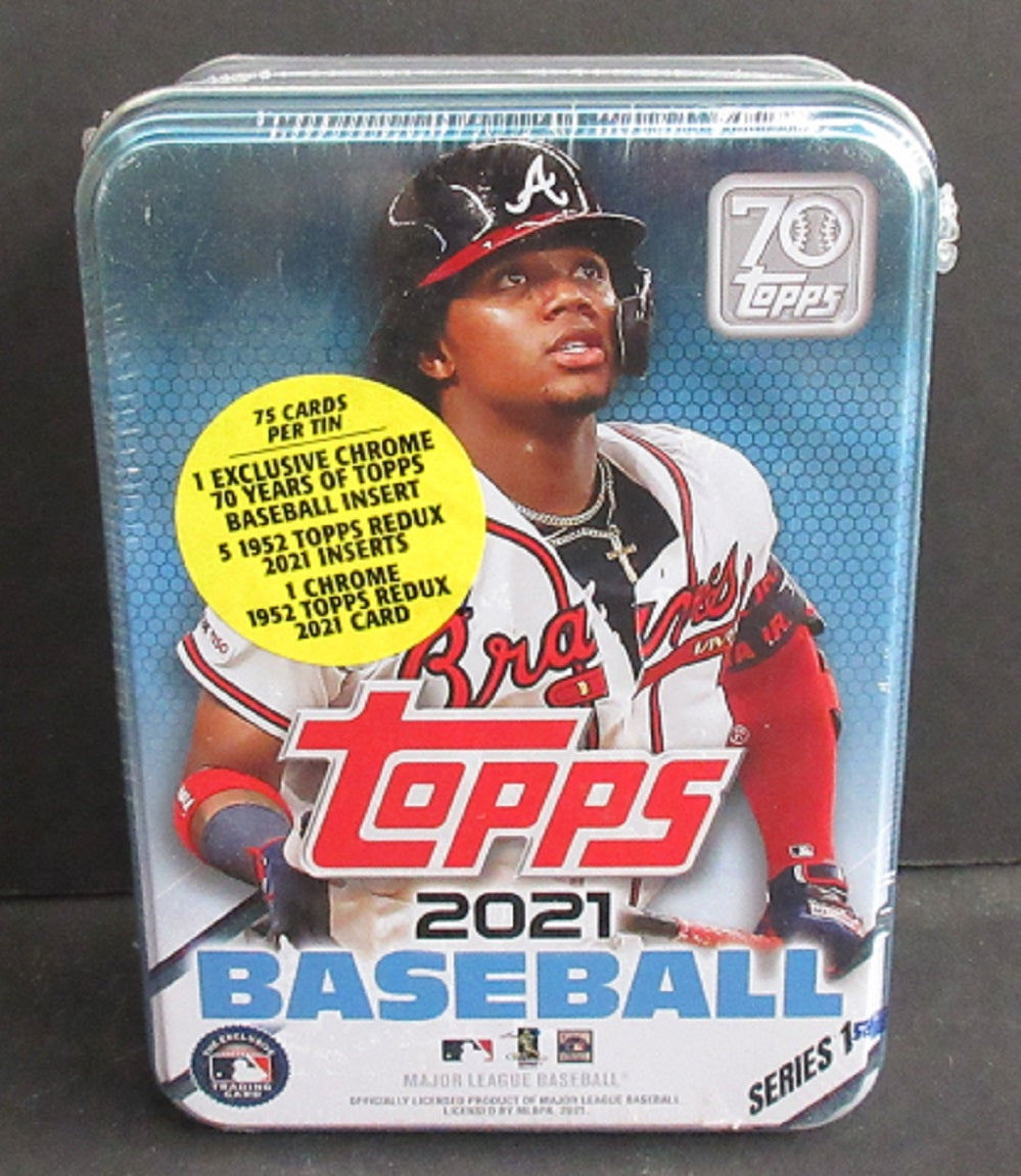 2021 Topps Baseball Series 1 Collectible Tin (Box) (75 Cards)