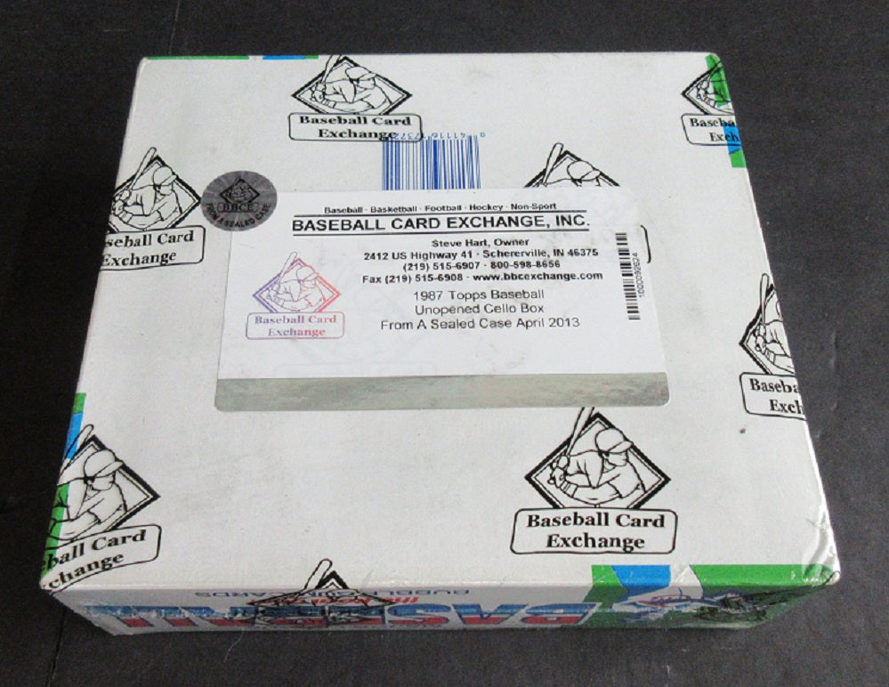 1987 Topps Baseball Unopened Cello Box (FASC)