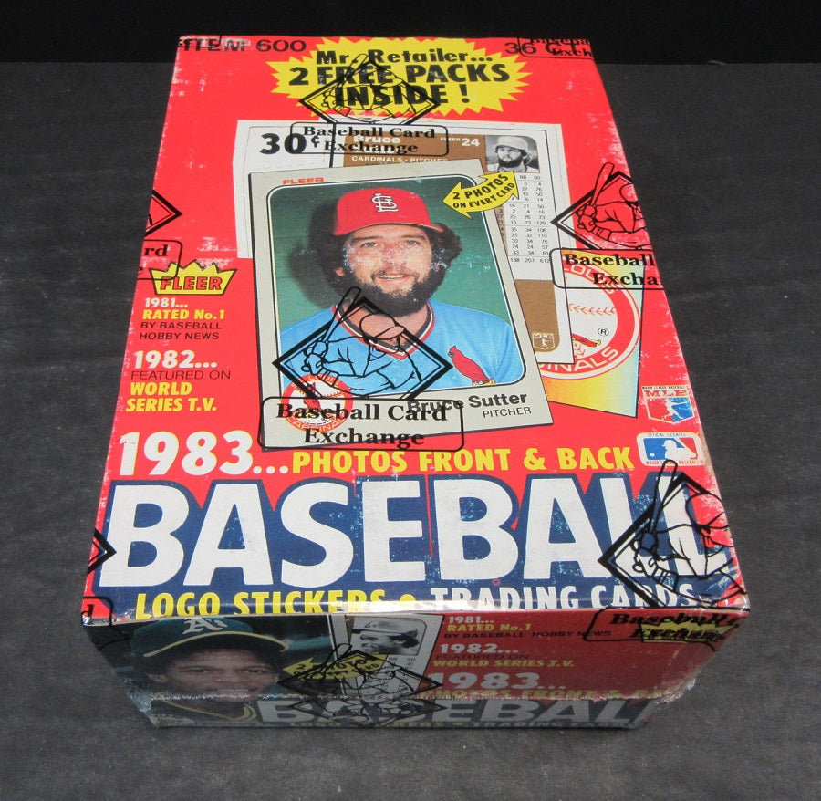 1983 Fleer Baseball Unopened Wax Box (BBCE)