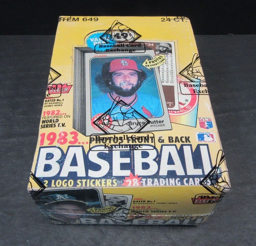 1983 Fleer Baseball Unopened Cello Box