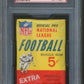 1964 Philadelphia Football Unopened Wax Pack PSA 9