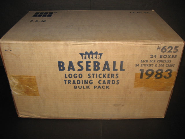 1983 Fleer Baseball Unopened Vending Case (24 Box) (Authenticate)