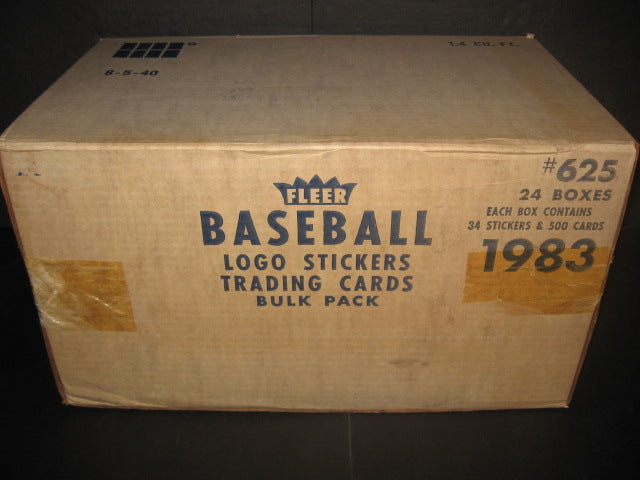 1983 Fleer Baseball Unopened Vending Case (24 Box) (Sealed)