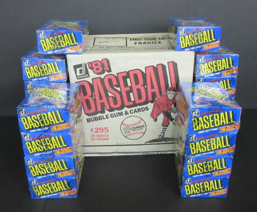 1981 Donruss Baseball Unopened Wax Case (20 Box) (BBCE)