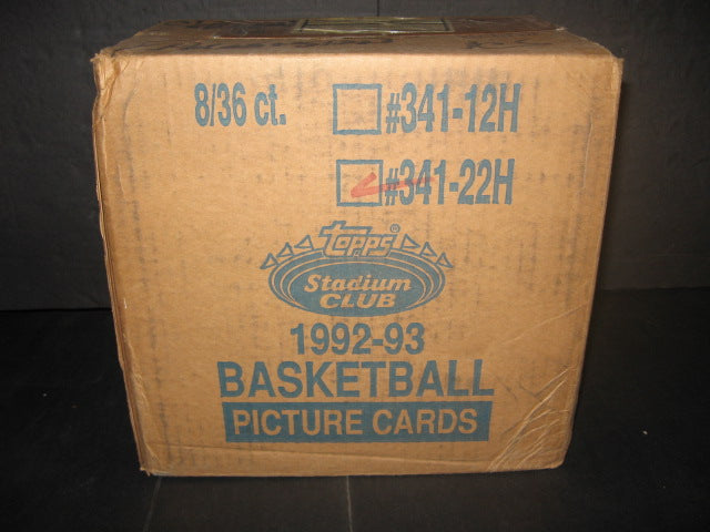 1992/93 Topps Stadium Club Basketball Series 2  Case (Hobby) (8 Box)