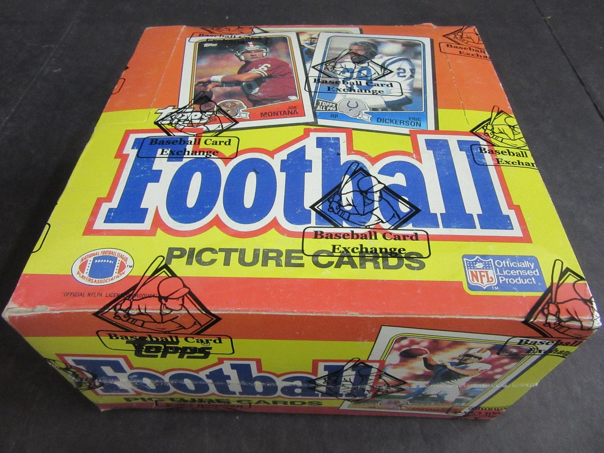 1988 Topps Football Unopened Jumbo Box (BBCE) (Non X-Out)