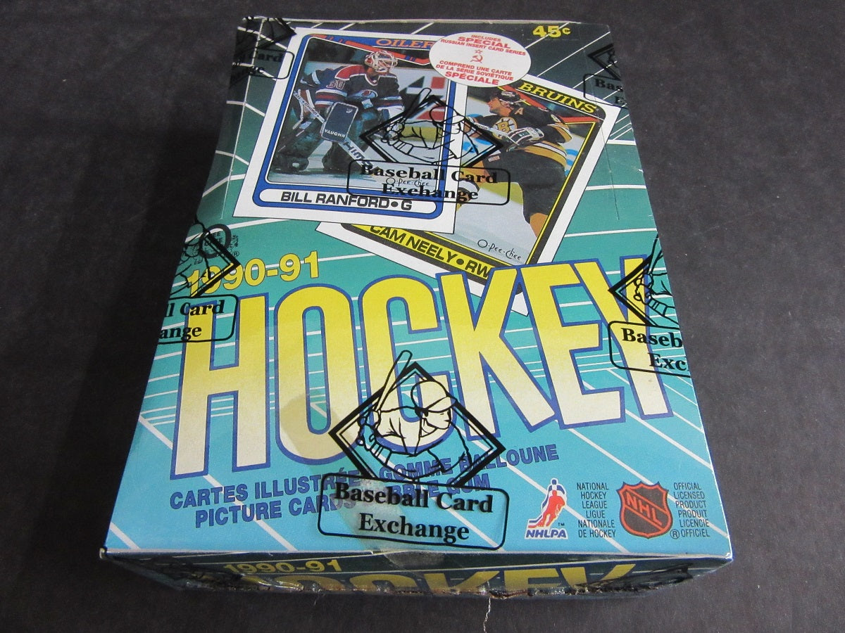 1990/91 OPC O-Pee-Chee Hockey Unopened Wax Box (FASC)