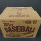1982 Topps Baseball Grocery Rack Pack Case (3 Box) (Sealed)