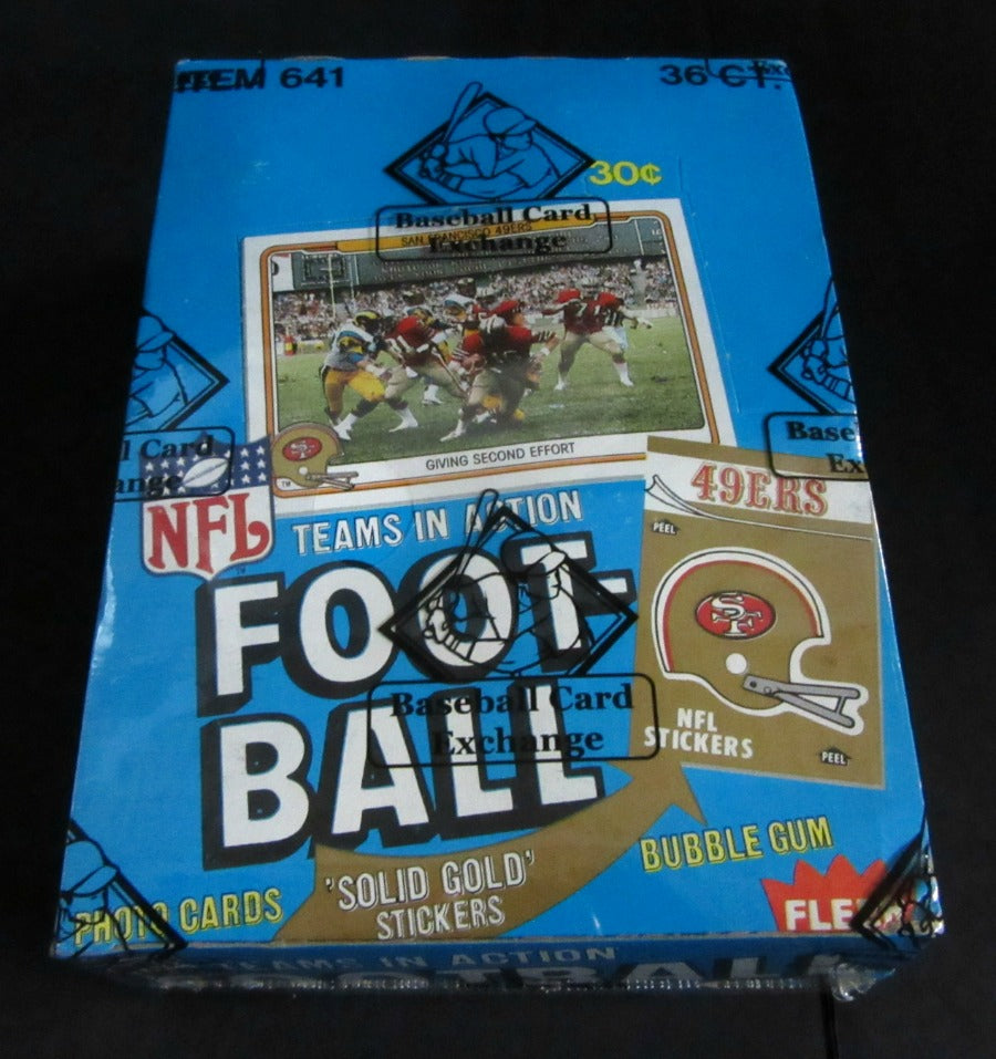1982 Fleer Football Unopened Wax Box (BBCE)