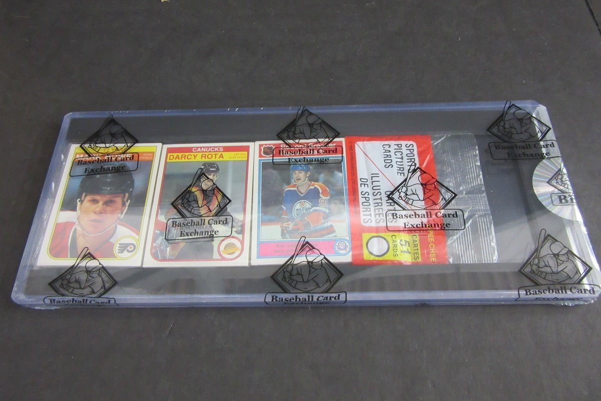 1982/83 OPC O-Pee-Chee Hockey Unopened Rack Pack (Gretzky RB Top) #2