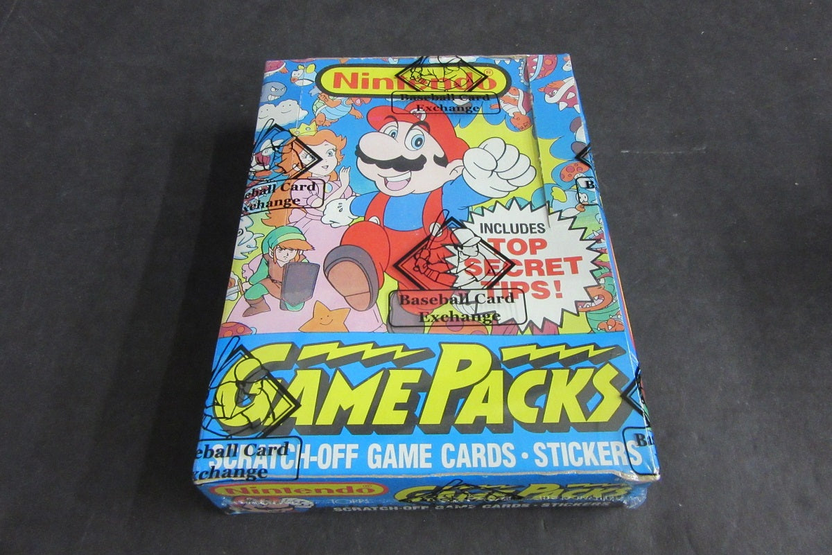 1989 Topps Nintendo GamePacks Unopened Wax Box (BBCE) (Non)