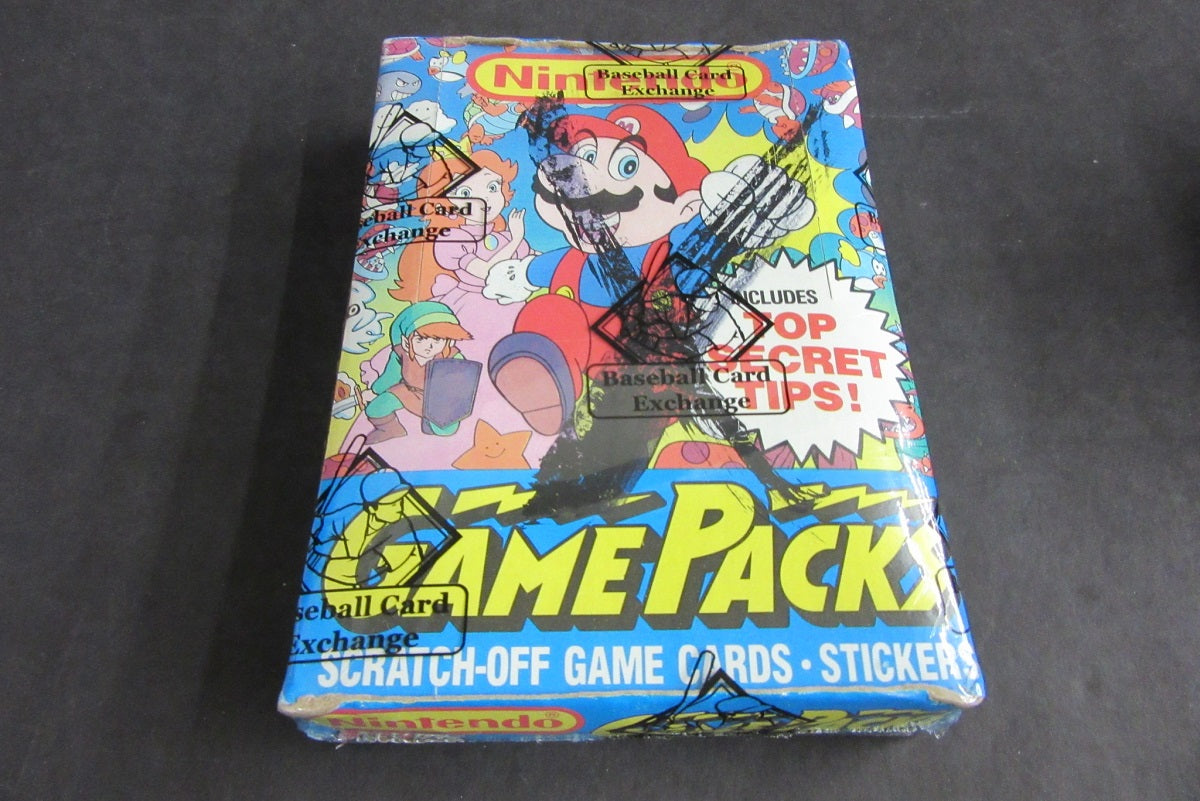 1989 Topps Nintendo GamePacks Unopened Wax Box (BBCE) (X-Out)